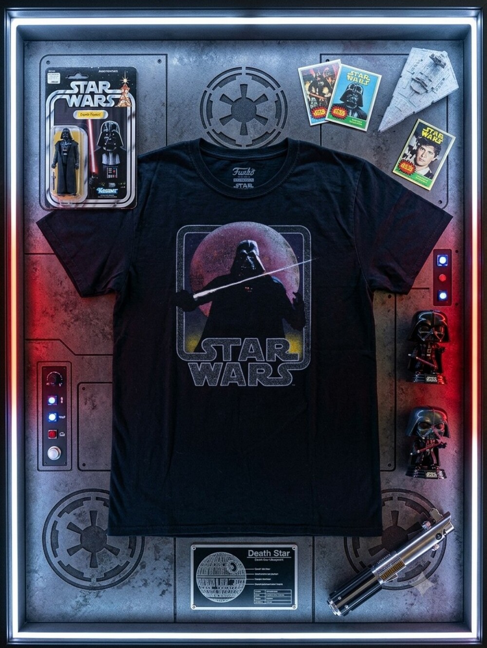 Funko Black Star Wars Darth Vader Graphic Tee